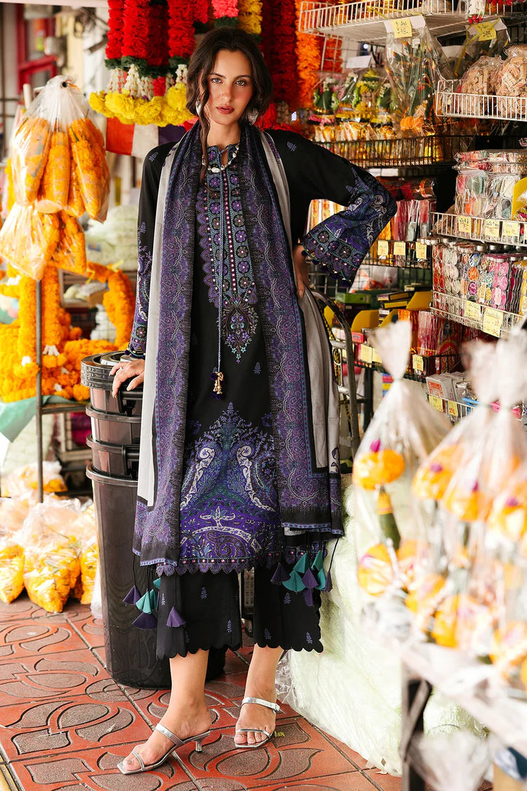 BrandsInn-3PC KHADDAR PRINTED SHIRT WITH KHADDAR PRINTED DUPATTA AND PRINT TROUSER-BI-