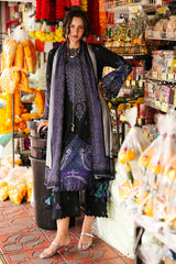 BrandsInn-3PC KHADDAR PRINTED SHIRT WITH KHADDAR PRINTED DUPATTA AND PRINT TROUSER-BI-