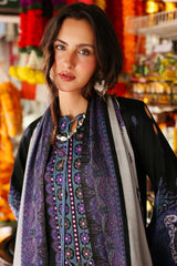 BrandsInn-3PC KHADDAR PRINTED SHIRT WITH KHADDAR PRINTED DUPATTA AND PRINT TROUSER-BI-