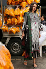 BrandsInn-3PC KHADDAR PRINTED SHIRT WITH KHADDAR PRINTED DUPATTA AND PRINT TROUSER-BI-