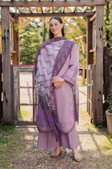 BrandsInn-3PIECE LAWN EMBROIDERED SHIRT WITH CHIFFON PRINTED DUPATTA AND TROUSER-BI-4856