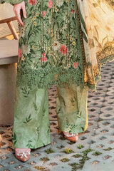 BrandsInn-3PC LAWN PRINTED EMB SHIRT WITH CHIFFON PRINT DUPATTA AND PRINT TROUSER-BI-279