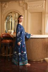 BrandsInn-2PC-SHAMOZE SILK PRINTED SHIRT WITH SILK TROUSER-BI-9015