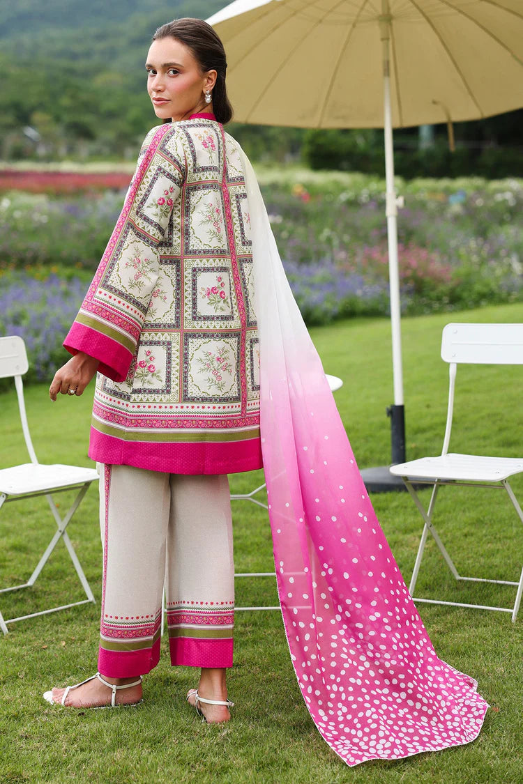 BrandsInn-3PC KHADDAR PRINTED SHIRT WITH KHADDAR PRINTED DUPATTA AND PRINTED TROUSER-BI-2625