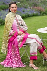 BrandsInn-3PC KHADDAR PRINTED SHIRT WITH KHADDAR PRINTED DUPATTA AND PRINTED TROUSER-BI-2625