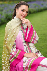 BrandsInn-3PC KHADDAR PRINTED SHIRT WITH KHADDAR PRINTED DUPATTA AND PRINTED TROUSER-BI-2625