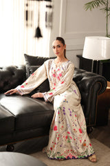 BrandsInn-2PC-SHAMOZE SILK PRINTED SHIRT WITH SILK TROUSER-BI-9014