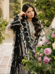 BrandsInn-3PC LAWN HEAVY EMBROIDERED SHIRT WITH KHADDI NET EMBROIDERED DUPATTA & LAWN TOUSER-BI-4725