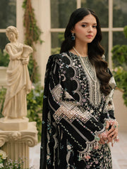 BrandsInn-3PC DHANAK HEAVY EMBROIDERED SHIRT WITH DHANAK EMBROIDERED SHAWL & DHANAK TOUSER-BI-5115