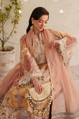 BrandsInn-3PC LAWN DIGITAL PRINTED EMB SHIRT WITH SILK PRINTED EMB DUPATTA AND PRINTED TROUSER-BI-014