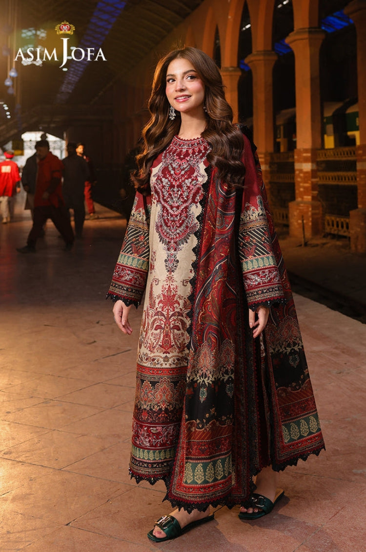BrandsInn-3PC LAWN DIGITAL PRINTED SHIRT WITH SILK PRINTED DUPATTA AND PRINTED TROUSER-BI-060