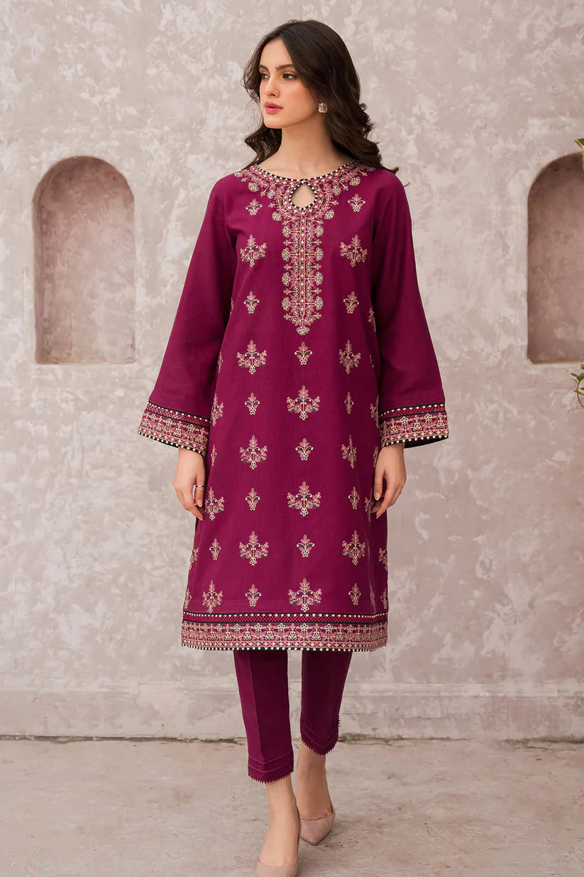 BrandsInn- 3PC LAWN EMBROIDERED SHIRT WITH MONARK PRINT DUAPATTA-BI-194