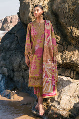 BrandsInn-3PC KHADDAR PRINTED EMB SHIRT WITH KHADDAR PRINTED DUPATTA AND PRINT TROUSER-BI-2622