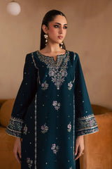 BrandsInn-2PC DHANAK SEQUIN EMBROIDERED SHIRT & EMBROIDERED TROUSER-BI-109