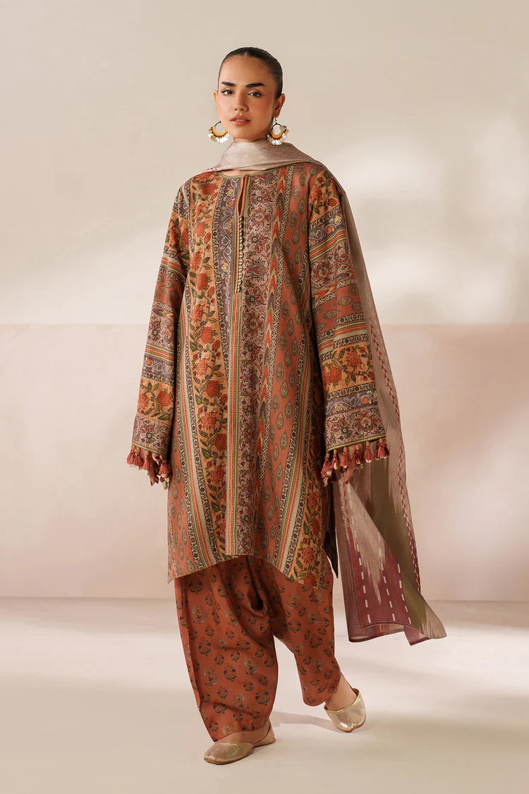 BrandsInn-3PC VISCOSE PRINTED SHIRT WITH VISCOSE PRINTED DUPATTA AND TROUSER-BI-2635