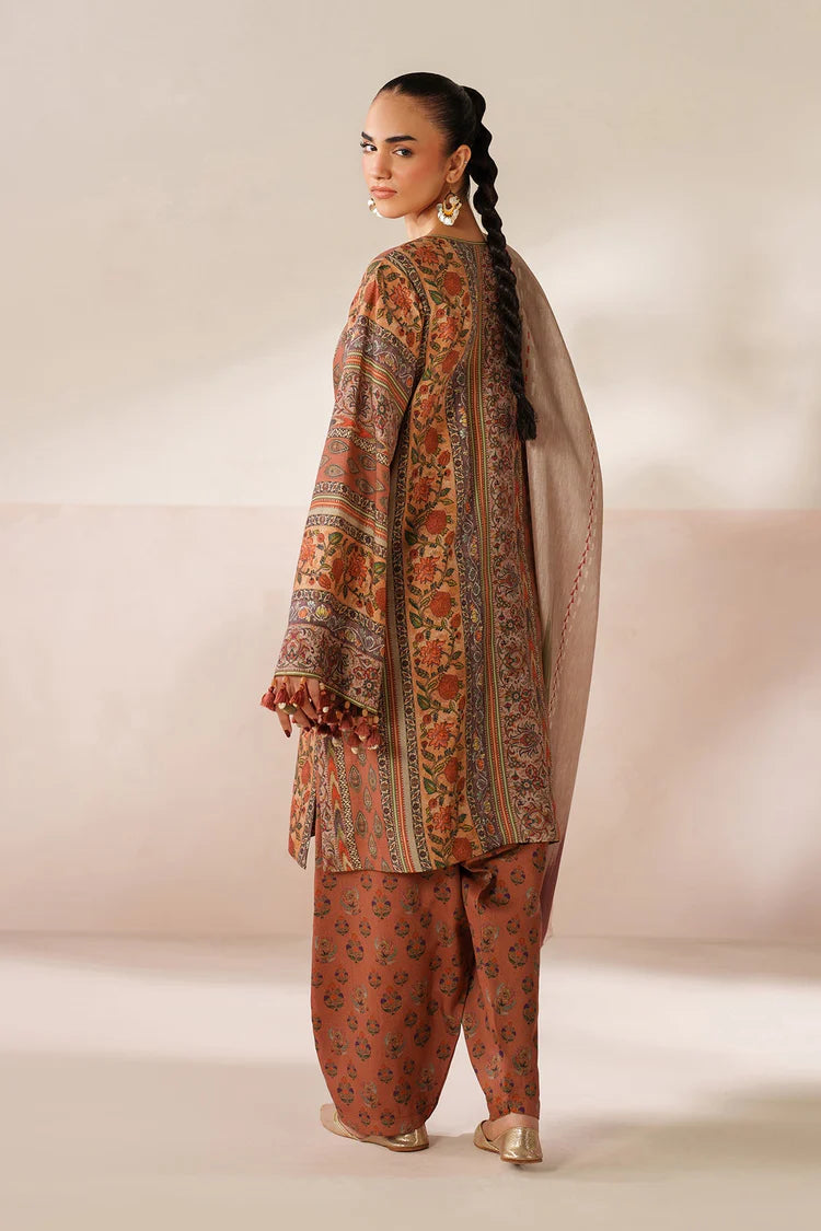 BrandsInn-3PC VISCOSE PRINTED SHIRT WITH VISCOSE PRINTED DUPATTA AND TROUSER-BI-2635