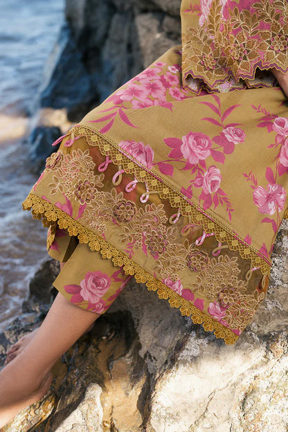 BrandsInn-3PC KHADDAR PRINTED EMB SHIRT WITH KHADDAR PRINTED DUPATTA AND PRINT TROUSER-BI-2622