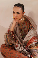 BrandsInn-3PC VISCOSE PRINTED SHIRT WITH VISCOSE PRINTED DUPATTA AND TROUSER-BI-2635