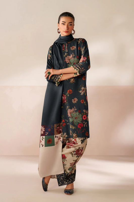 BrandsInn-3PC VISCOSE PRINTED SHIRT WITH VISCOSE PRINTED DUPATTA AND TROUSER-BI-2638