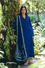 BrandsInn-3PC LAWN EMBROIDERED SHIRT WITH KHAADI NET EMBROIDERED DUPATTA AND TROUSER-BI-4815