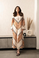 BrandsInn-2pc Shemoz Silk Print With Shemoz Silk Trouser-BI-4079