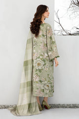 BrandsInn-3PC KHADDAR SHIRT WITH KHADDAR PRINT DUPATTA AND PRINT TROUSER-BI-306