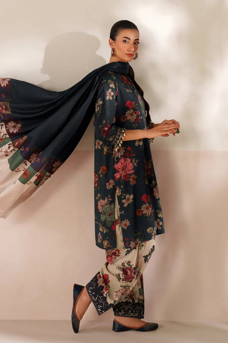 BrandsInn-3PC VISCOSE PRINTED SHIRT WITH VISCOSE PRINTED DUPATTA AND TROUSER-BI-2638