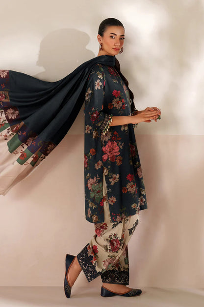 BrandsInn-3PC VISCOSE PRINTED SHIRT WITH VISCOSE PRINTED DUPATTA AND TROUSER-BI-2638