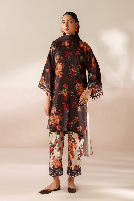 BrandsInn-3PC VISCOSE PRINTED SHIRT WITH VISCOSE PRINTED DUPATTA AND TROUSER-BI-2634