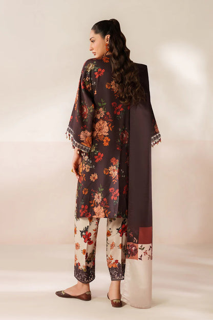 BrandsInn-3PC VISCOSE PRINTED SHIRT WITH VISCOSE PRINTED DUPATTA AND TROUSER-BI-2634
