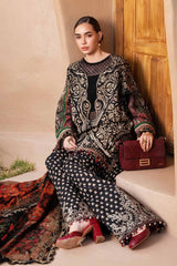 BrandsInn-3PC LAWN EMBROIDERED PRINTED SHIRT WITH CHIFFON PRINT DUPATTA AND PRINT TROUSER-BI-2517
