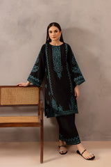 BrandsInn-2PC LAWN SEQUIN EMBROIDERED SHIRT WITH LAWN SEQUIN EMBROIDERED TROUSER-BI-201