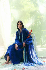 BrandsInn-3PC LAWN EMBROIDERED SHIRT WITH KHAADI NET EMBROIDERED DUPATTA AND TROUSER-BI-4815