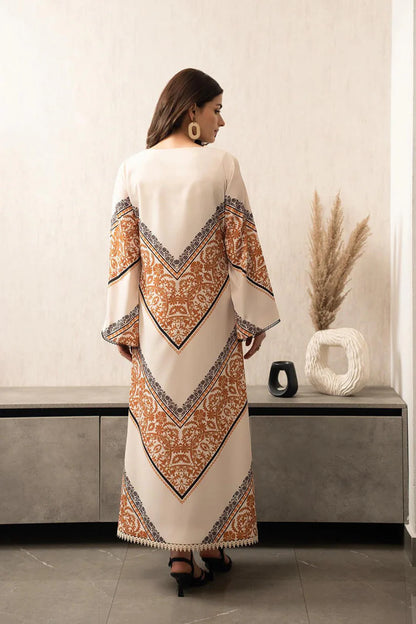 BrandsInn-2pc Shemoz Silk Print With Shemoz Silk Trouser-BI-4079