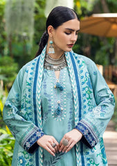 BrandsInn-3PC DHANAK EMBROIDERED SHIRT WITH WOOL PRINTED SHAWL AND TROUSER -BI-5180