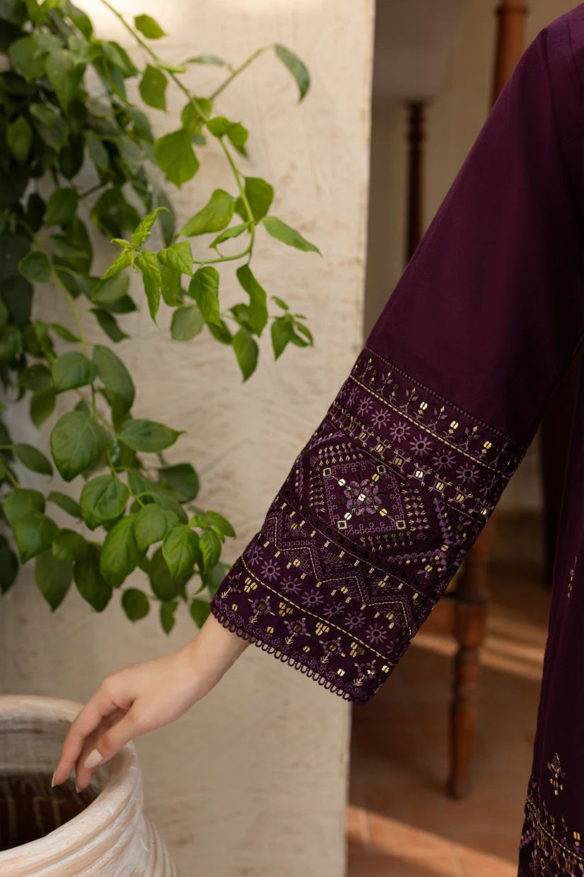 BATIK-2PC DHANAK EMBROIDERED SHIRT & EMBROIDERED TROUSER-BI-4094
