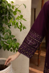 BATIK-2PC DHANAK EMBROIDERED SHIRT & EMBROIDERED TROUSER-BI-4094