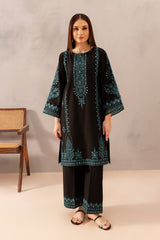 BrandsInn-2PC LAWN SEQUIN EMBROIDERED SHIRT WITH LAWN SEQUIN EMBROIDERED TROUSER-BI-201