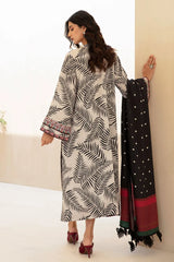 BAROUQE-3PC KARANDI PRINTED SHIRT WITH KARANDI PRINTED DUPATTA AND TROUSER-BI-2577