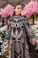 BrandsInn-3PC LAWN EMBROIDERED SHIRT WITH ORGANZA EMB DUPATTA AND TROUSER-BI-4895