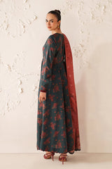 BrandsInn-3PC VISCOSE PRINTED SHIRT WITH VISCOSE PRINTED DUPATTA AND TROUSER-BI-2640