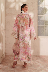 BrandsInn-3PC LAWN DIGITAL PRINTED EMB SHIRT WITH SILK PRINTED DUPATTA AND TROUSER-BI-054