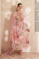 BrandsInn-3PC LAWN DIGITAL PRINTED EMB SHIRT WITH SILK PRINTED DUPATTA AND TROUSER-BI-054