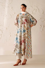 BrandsInn-3PC VISCOSE PRINTED SHIRT WITH VISCOSE PRINTED DUPATTA AND TROUSER-BI-2641