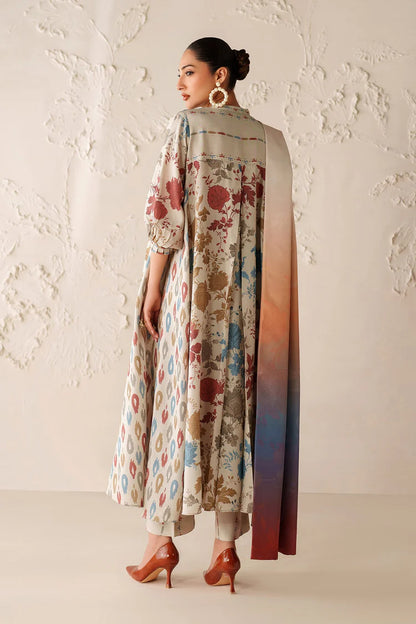 BrandsInn-3PC VISCOSE PRINTED SHIRT WITH VISCOSE PRINTED DUPATTA AND TROUSER-BI-2641