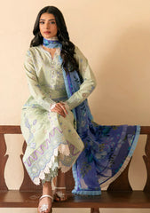 BrandsInn-3PC LAWN EMBROIDERED SHIRT WITH CHIFFON PRINTED DUPATTA AND EMB TROUSER-BI-4716