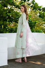BrandsInn-3PC LAWN DIGITAL PRINTED SHIRT WITH SILK PRINTED DUPATTA AND PRINTED TROUSER-BI-035
