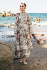 BrandsInn-3PC KARANDI PRINTED SHIRT WITH KARANDI PRINTED DUPATTA AND TROUSER-BI-2571