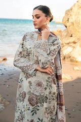 BrandsInn-3PC KARANDI PRINTED SHIRT WITH KARANDI PRINTED DUPATTA AND TROUSER-BI-2571