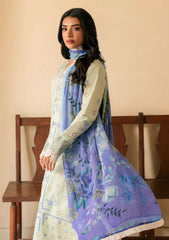 BrandsInn-3PC LAWN EMBROIDERED SHIRT WITH CHIFFON PRINTED DUPATTA AND EMB TROUSER-BI-4716